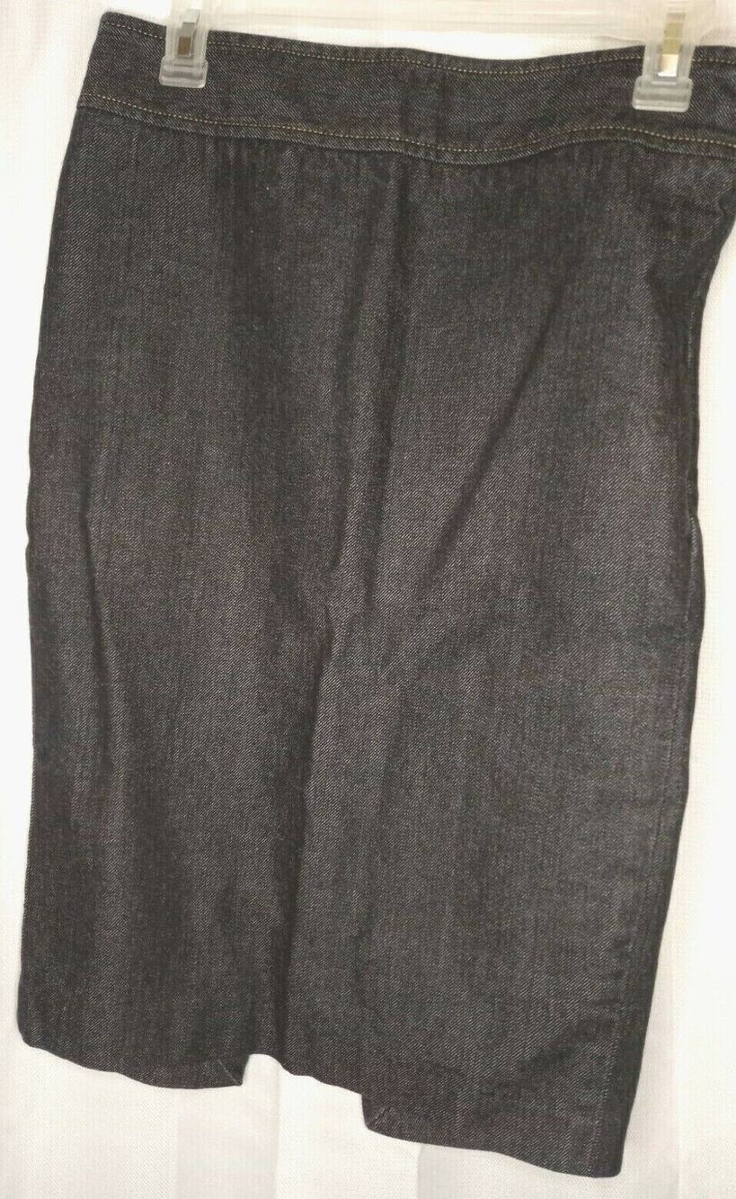 True Denim Apple & Eve Blue Denim Midi Pencil Skirt Size: 28